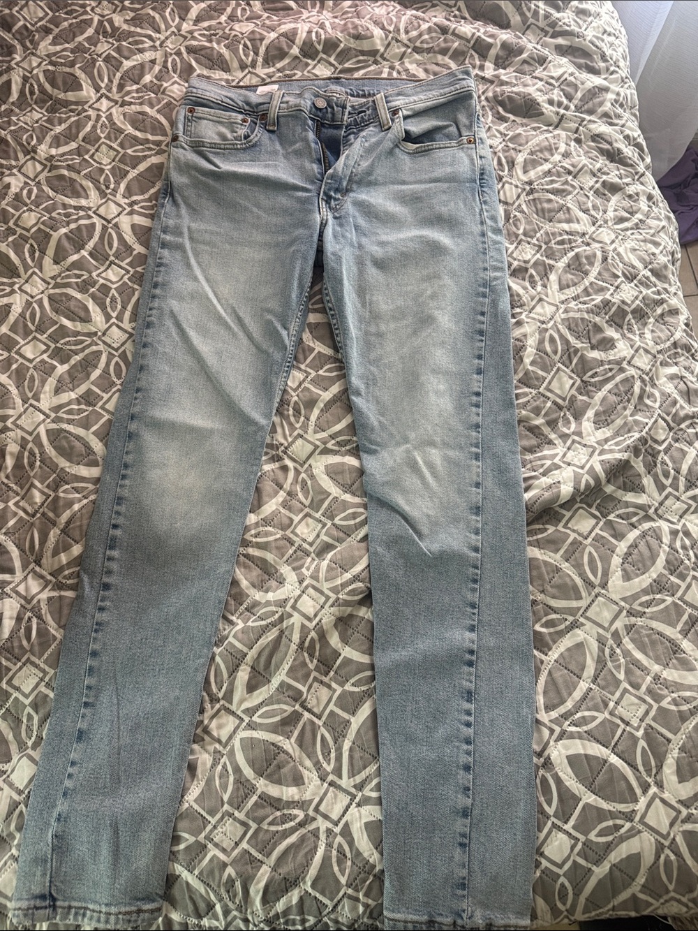 Levi's Light Blue Skinny Taper Jeans W32 L32